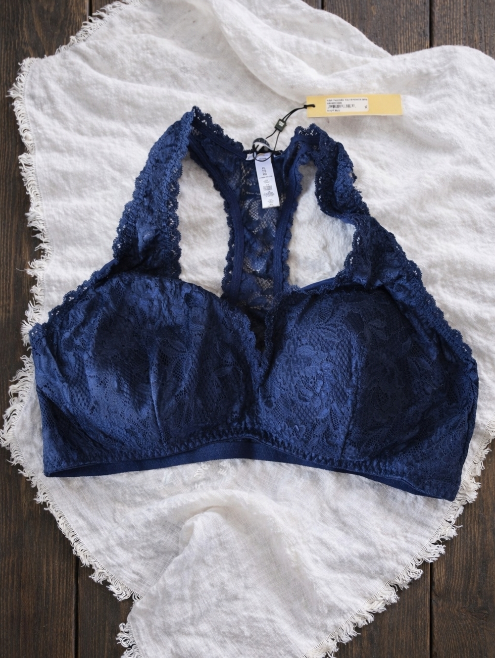 Cosabella Never Say Never Padded Racerback Bralette NWT Size XL